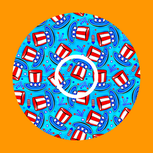 PATRIOTIC TOP HATS PATTERN -  LIBRE 2 OVERLAY