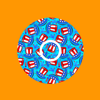 PATRIOTIC TOP HATS PATTERN - INFUSION SET OVERLAY