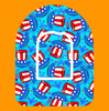 PATRIOTIC TOP HATS PATTERN -  OMNIPOD OVERLAY