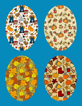 PATTERNS OF FALL  4 PATCH SET