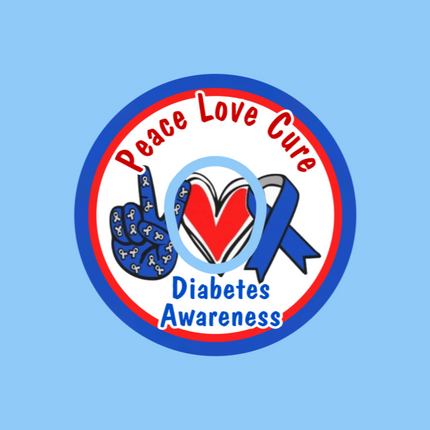 PEACE LOVE CURE - DIABETES AWARENESS - PATCH