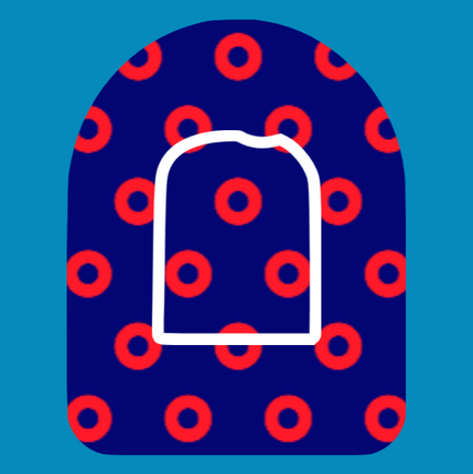 PHISH PHAN DONUT PATTERN -  OMNIPOD OVERLAY