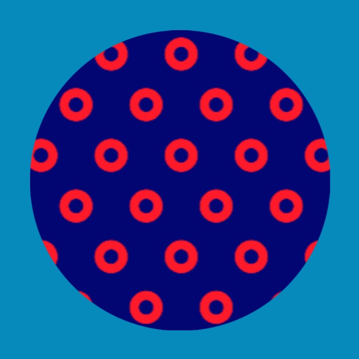 PHISH PHAN DONUT PATTERN - LARGE SOLID OVERLAY