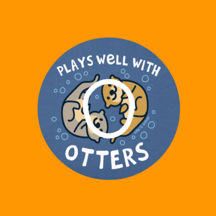 PLAYS WELL WITH OTTERS  - OVERLAY PATCH