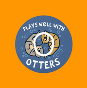 PLAYS WELL WITH OTTERS - DEXCOM G7 OR DEXCOM STELO OVERLAY