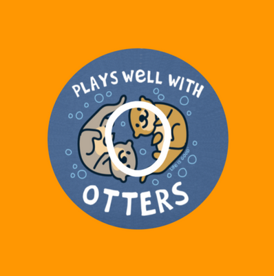 PLAYS WELL WITH OTTERS - DEXCOM G7 OR DEXCOM STELO OVERLAY