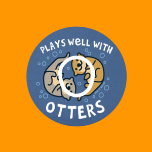 PLAYS WELL WITH OTTERS - DEXCOM G7 OR DEXCOM STELO OVERLAY