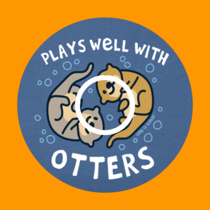 PLAYS WELL WITH OTTERS  - OVERLAY PATCH