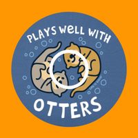 PLAYS WELL WITH OTTERS  - OVERLAY PATCH