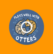 PLAYS WELL WITH OTTERS - INFUSION SET OVERLAY