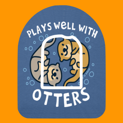 PLAYS WELL WITH OTTERS  - OVERLAY PATCH