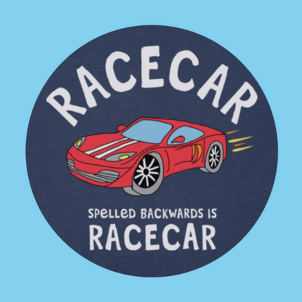 RACECAR SPELLED BACKWARDS IS RACECAR  - OVERLAY PATCH