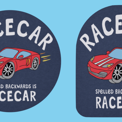 RACECAR SPELLED BACKWARDS IS RACECAR  - OVERLAY PATCH