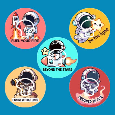 REACH FOR THE STARS - SET #1 - 5 PATCH SET - MEDTRONIC GUARDIAN OVERLAYS WITH CUT-OUT FOR USE WITH DECK MY DIABETES GRIPSHIELD