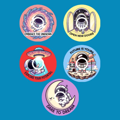 REACH FOR THE STARS - SET #2 - 5 PATCH SET - INFUSION SET OVERLAYS