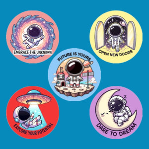 REACH FOR THE STARS - SET #2 - 5 PATCH SET - LARGE SOLID OVERLAYS