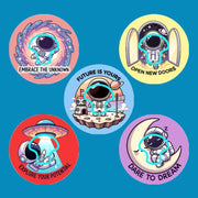 REACH FOR THE STARS - SET #2 - 5 PATCH SET - MEDTRONIC GUARDIAN OVERLAYS WITH CUT-OUT FOR USE WITH DECK MY DIABETES GRIPSHIELD