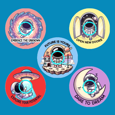 REACH FOR THE STARS - SET #2 - 5 PATCH SET - LIBRE 2 OVERLAYS
