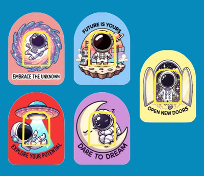REACH FOR THE STARS - SET #2 - 5 PATCH SET - OMNIPOD OVERLAYS
