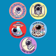 REACH FOR THE STARS - SET #2 - 5 PATCH SET - SMALL SOLID OVERLAY NO CUT-OUTS (NO HOLES)
