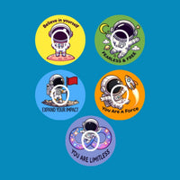 REACH FOR THE STARS - SET #3 -- 5 PATCH SET - DEXCOM G7 OR DEXCOM STELO OVERLAYS