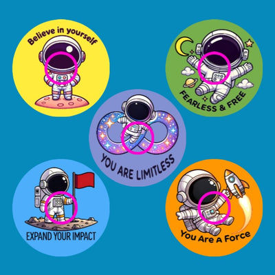 REACH FOR THE STARS - SET #3 - 5 PATCH SET - LIBRE 2 OVERLAYS