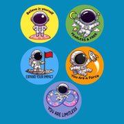 REACH FOR THE STARS - SET #3 - 5 PATCH SET - SMALL SOLID OVERLAY NO CUT-OUTS (NO HOLES)