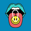 RETRO ROLLIN ROCKERS SMILEY - DEXCOM G6 OVERLAY