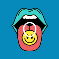 RETRO ROLLIN ROCKERS SMILEY - DEXCOM G7 & STELO SENSORS OVERLAY