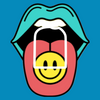 RETRO ROLLIN ROCKERS SMILEY - OMNIPOD OVERLAY