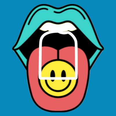 RETRO ROLLIN ROCKERS SMILEY - OMNIPOD OVERLAY