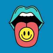 RETRO ROLLIN ROCKERS SMILEY - LARGE SOLID OVERLAY
