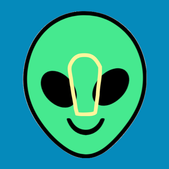 RETRO GREEN ALIEN HEAD - DEXCOM G6 OVERLAY