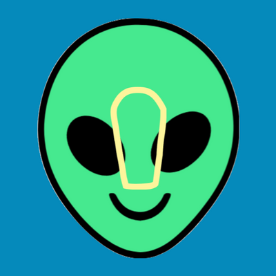 RETRO GREEN ALIEN HEAD - DEXCOM G6 OVERLAY