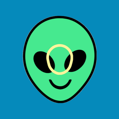RETRO GREEN ALIEN HEAD - DEXCOM G7 & STELO SENSOR OVERLAY