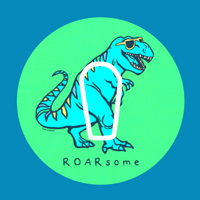 ROARSOME DINO -  DEXCOM G6 OVERLAY