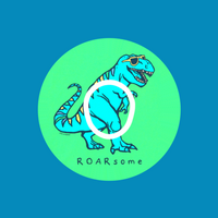 ROARSOME DINO - DEXCOM G7 OR DEXCOM STELO OVERLAY