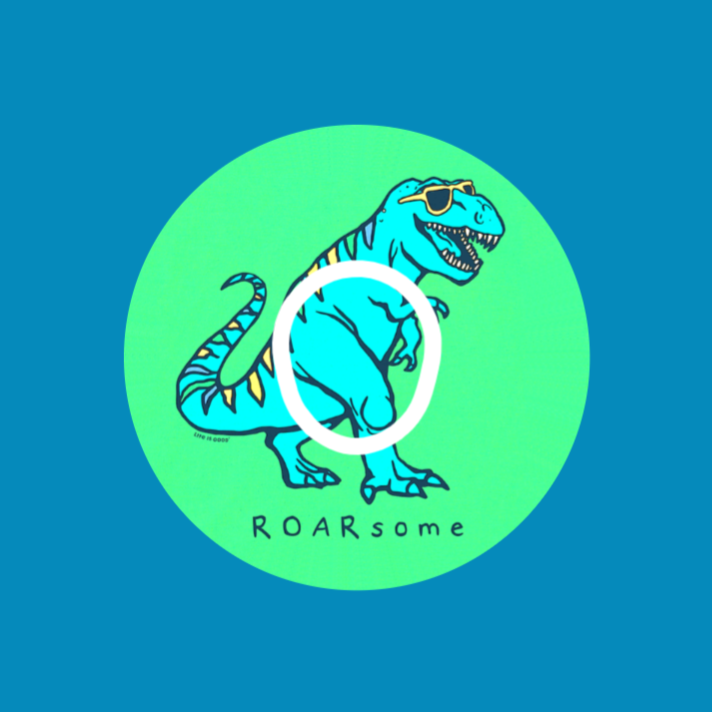 ROARSOME DINO - DEXCOM G7 OR DEXCOM STELO OVERLAY