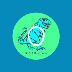 ROARSOME DINO - DEXCOM G7 OR DEXCOM STELO OVERLAY
