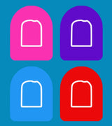 SOLID BRIGHT COLORS - 4 PATCH SET -  OMNIPOD OVERLAY