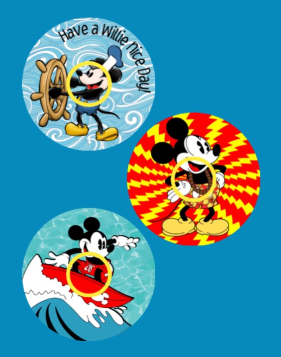 STEAMBOAT WILLIE -3 PATCH SET - LIBRE 2 OVERLAYS