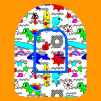 SUMMER FUN BEACH PARTY -  OMNIPOD OVERLAY