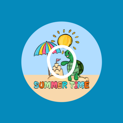 SUMMER TIME BEACH TURTLE - DEXCOM G7 OR DEXCOM STELO OVERLAY