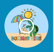SUMMER TIME BEACH TURTLE  -  LIBRE 2 OVERLAY
