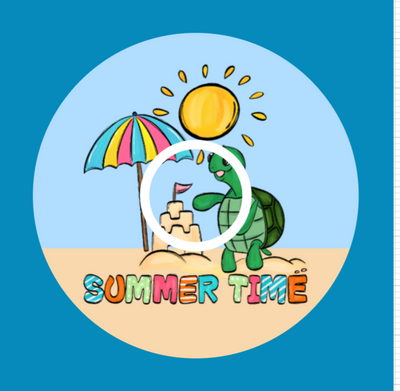 SUMMER TIME BEACH TURTLE  -  LIBRE 2 OVERLAY