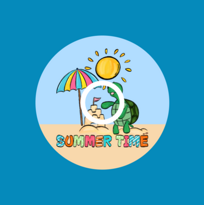 SUMMER TIME BEACH TURTLE - LIBRE 3 OVERLAY