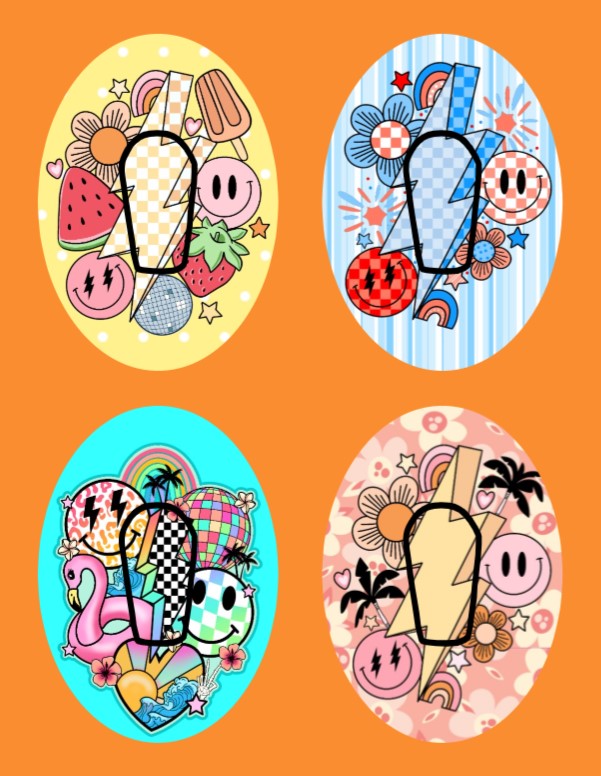 SUMMER VIBES 4 PATCH SET