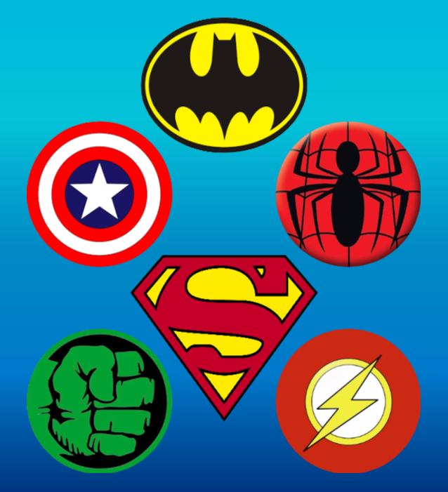 SUPER HERO OVERLAYS & ADHESIVES - 6 PATCH SETS (VIP MEMBER EXCLUSIVE)