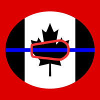 THIN BLUE LINE OVAL - CANADA