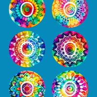 TIE DYE MANDALAS - 6 PATCH SET - DEXCOM G7 OR DEXCOM STELO OVERLAYS